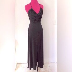 VINTAGE 1970’s PACINO CALIFORNIA GATHERED CRISSCROSS BACK BLACK MAX…